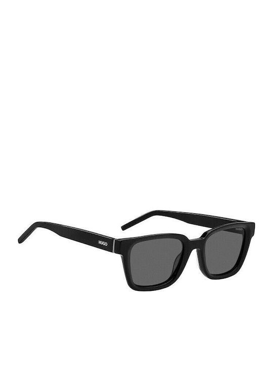 Boss Men's Sunglasses with Black Plastic Frame and Black Lens HG 1157/S 807/IR