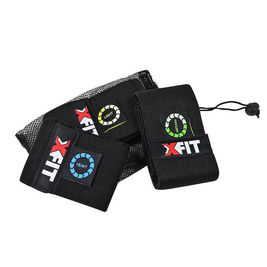 X-FIT Loop Bands Σετ 3τμχ Μαύρα