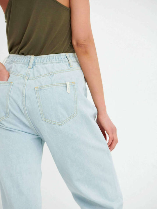 High Waist Women's Jean Trousers in Balloon Line