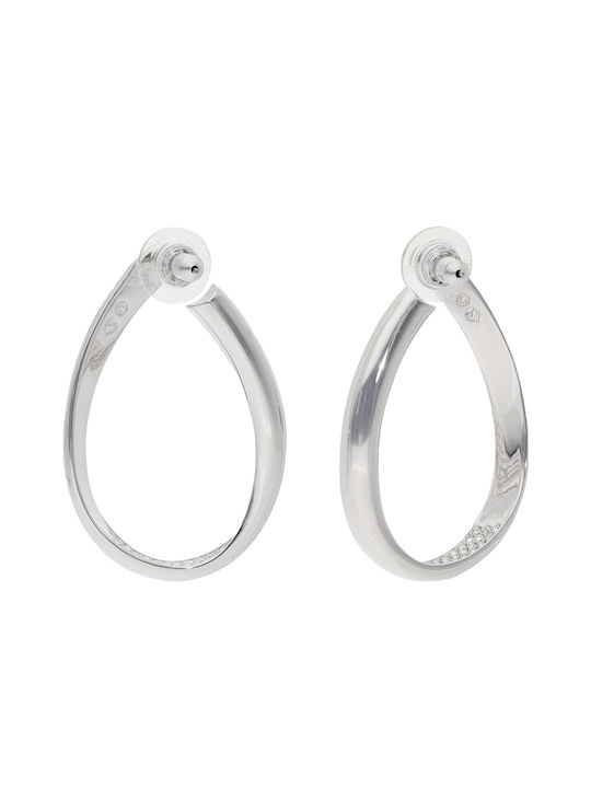 Swarovski Exist Hoop Ohrringe Hängend aus Silber mit Steinen