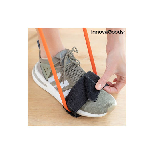 InnovaGoods Ελαστικοί Ιμάντες Γυμναστικής Σετ 2τμχ Πορτοκαλί με Οδηγό Προπόνησης Bootrainer 0.06m