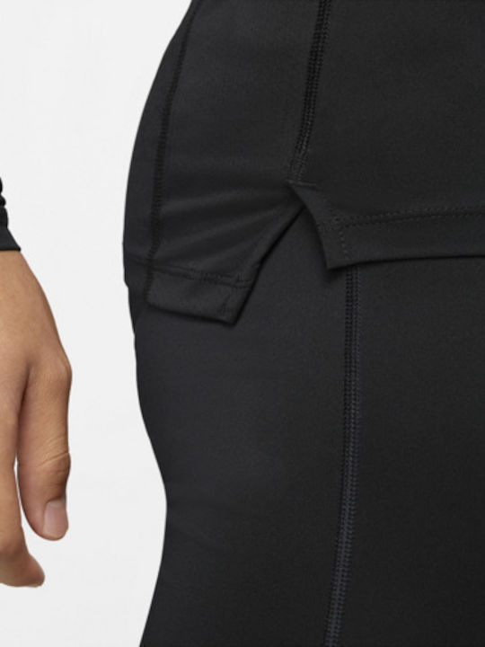 Pro Dri-Fit Αθλητική Μπλούζα Μακρυμάνικη Μαύρη