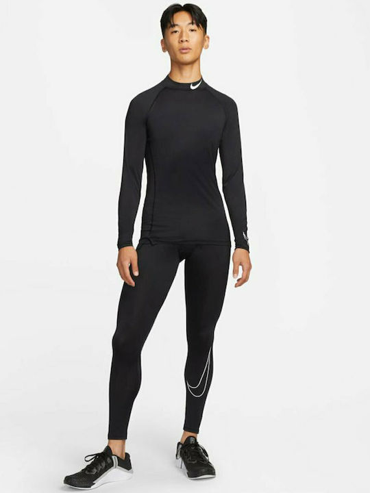 Pro Dri-Fit Αθλητική Μπλούζα Μακρυμάνικη Μαύρη