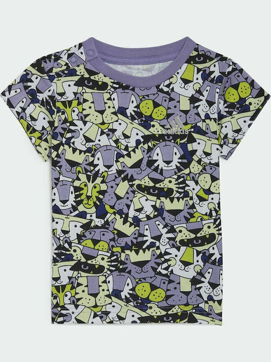 Kinder-Set mit Shorts Sommer 2Stück Lila x Marimekko