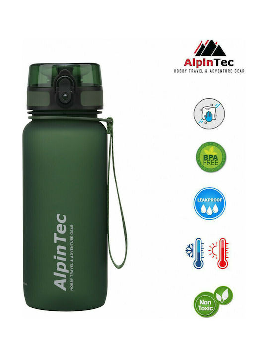 AlpinPro Trek Αθλητικό Παγούρι Πλαστικό 650ml Πράσινο AlpinPro Trek Αθλητικό Παγούρι Πλαστικό 650ml Πράσινο