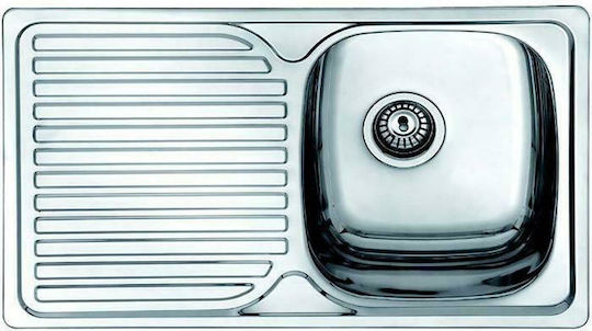 Karag E 51 Ένθετος Inox Σατινέ Μ80xΠ48cm Ασημί