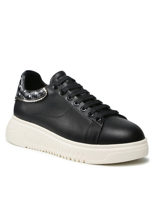 Emporio Armani Γυναικείο Flatform Sneaker Μαύρο