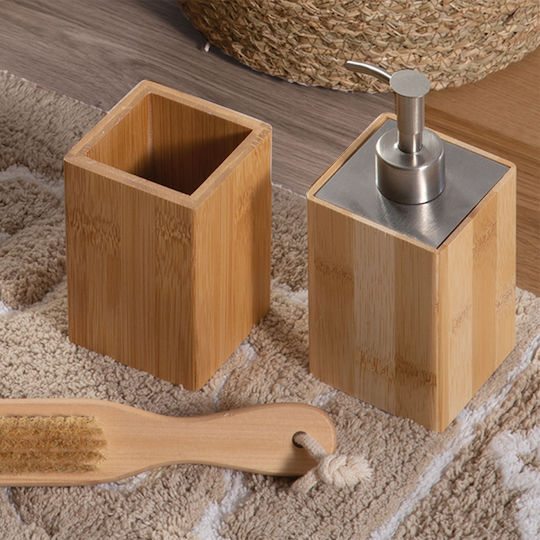 Nef-Nef Homeware Woody Bamboo Cup Holder Countertop Brown
