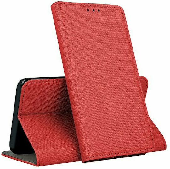 Smart Magnet Book Δερματίνης Κόκκινο (Huawei P30 Lite)