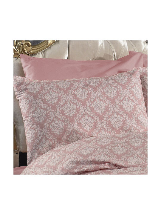 Dimcol Οφηλία Μαξιλαροθήκη με Φάσα 277 Pink 50x70εκ.