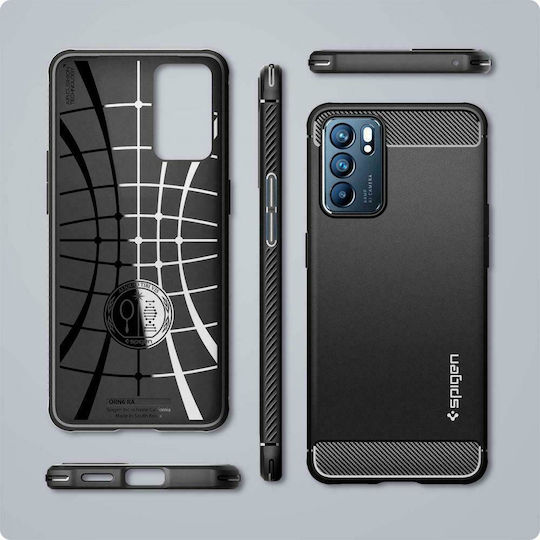 Spigen Armor Back Cover Silicone 2mm Matte Black (Oppo Reno6 5G)