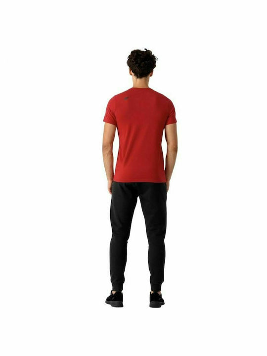 4F Men's Athletic T-shirt Short Sleeve Red