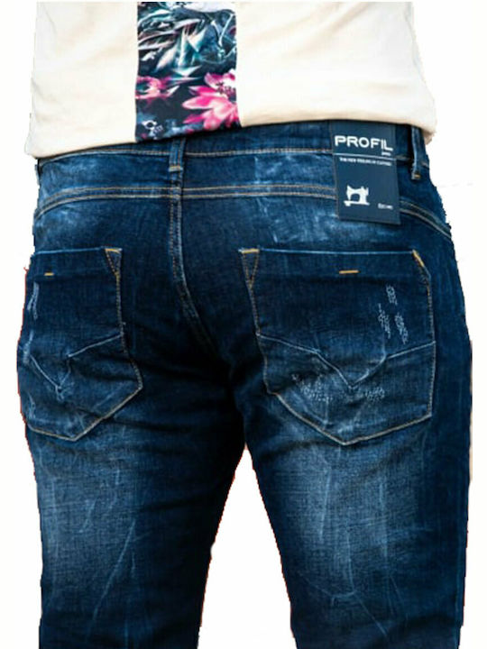 Men's Jeans Pants with Skinny Fit Navy Blue