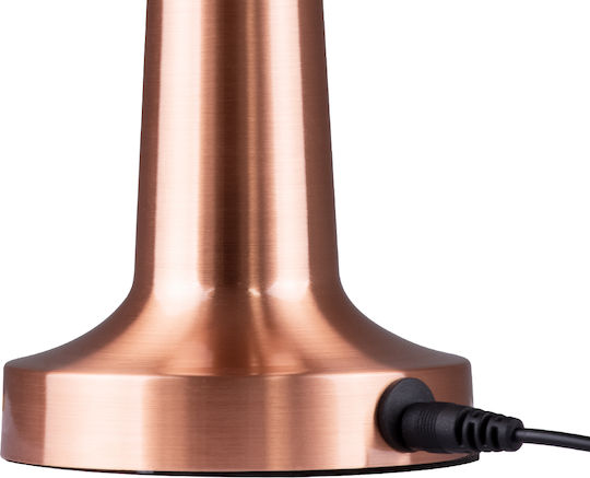 GloboStar Molly Metal Table Lamp LED with Copper Shade and Base