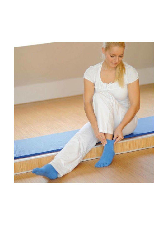 Sissel Yoga/Pilates Socks Blue 1 Pair