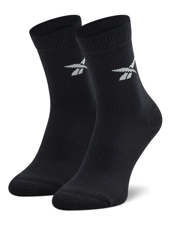 Reebok Crew Sock 3p Μπασκετικές Κάλτσες Μαύρες 3 Ζεύγη