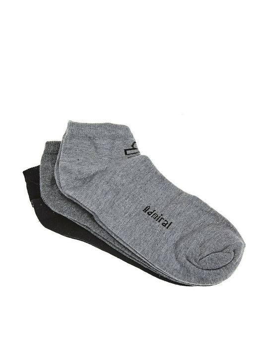 Admiral Athletic Socks Gray 3 Pairs