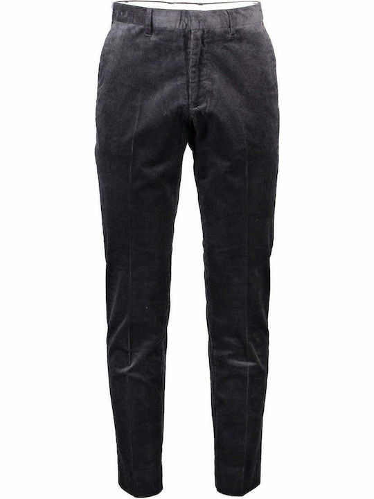 Trousers Chino Elastic in Regular Fit Navy Blue