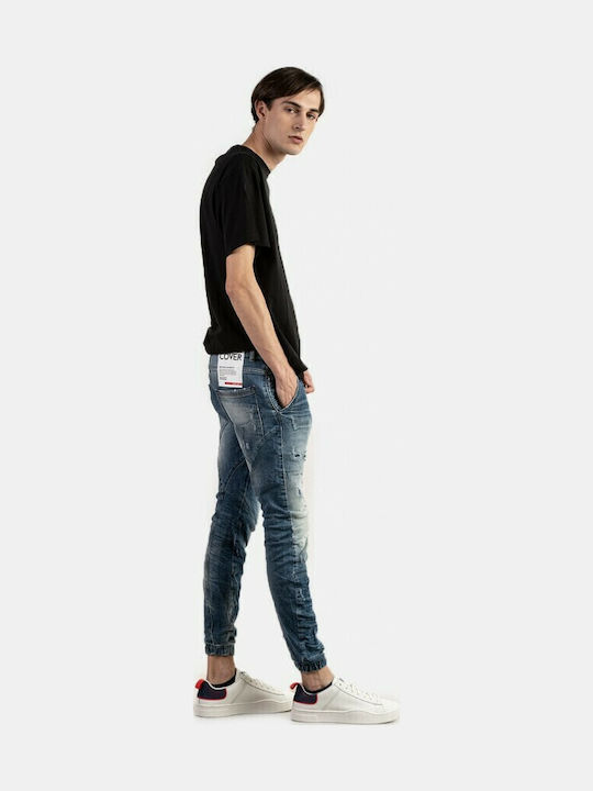 Ibiza B3551 Herren Jeanshose Elastisch mit Loose Passform Blau