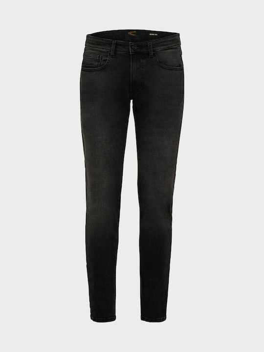 Houston Men's Jeans Pants Elastic with Regular Straight Fit Navy Blue