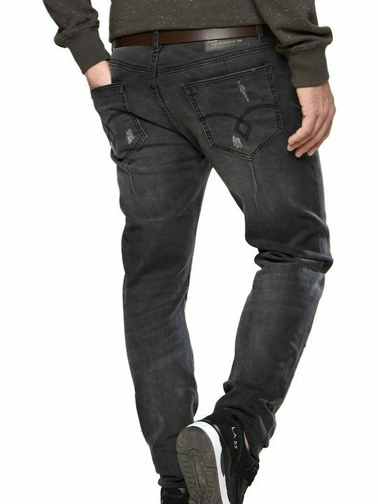 18501-381-08193 Herren Jeanshosen Elastisch Relaxed Fit Schwarz