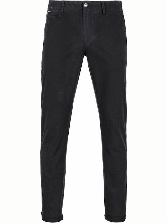 Mana Twill Winter Trousers Chino in Slim Fit Navy Blue