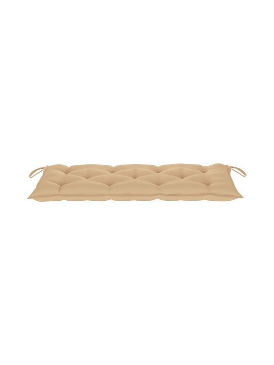 Bench Outdoor Bamboo with Pillows 118x38x45cm