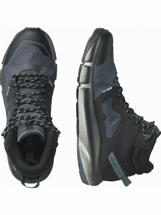 Salomon Predict Hike Mid GTX Ανδρικά Ορειβατικά Μποτάκια Αδιάβροχα με Μεμβράνη Gore-Tex Ebony / Black / Stormy Weather