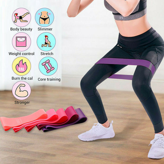 Muscle Power Mini Loop Bands Set 5pcs Multicolour