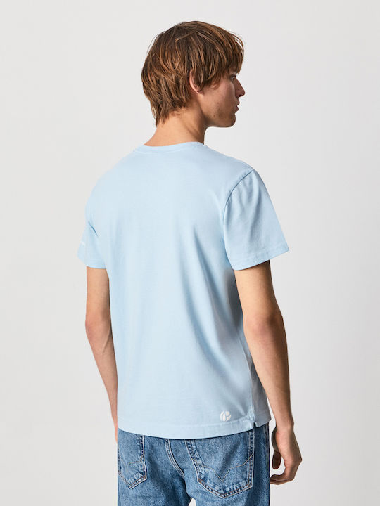 Pepe Jeans Men's Short Sleeve T-shirt Light Blue