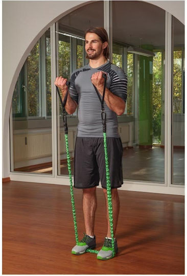 Schildkrot Pro Bandă de rezistență pentru exerciții Gymtube cu mânere Verde 1.2m