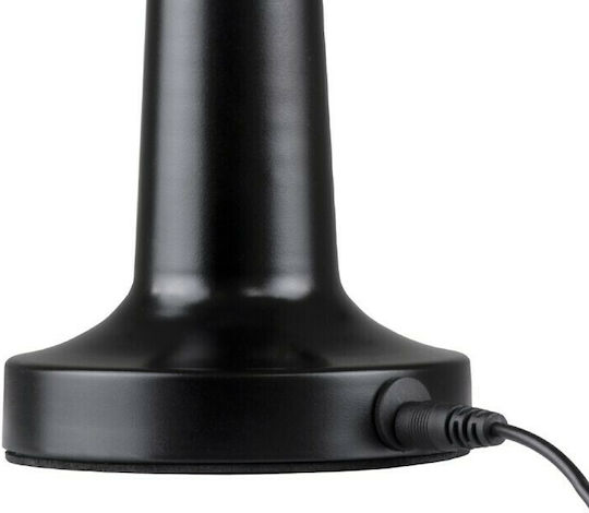 GloboStar Molly Metal Table Lamp for GU10 Fitting with Black Shade and Base