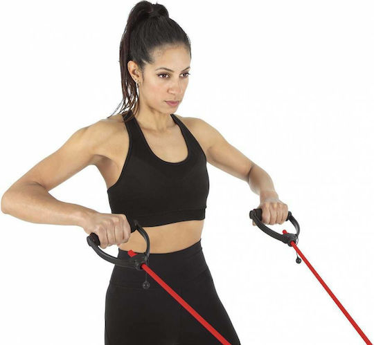 AMILA Resistance Band Gymtube Light with Handles Yellow 1.4m