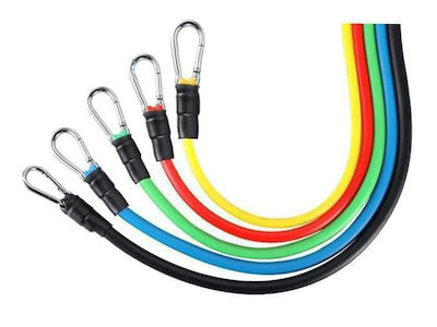 4FIZJO Gymtube Resistance Bands with Handles Set 5pcs Multicolour