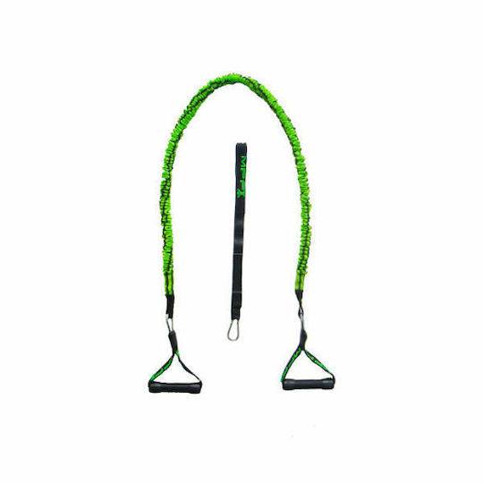 MPF Rubber Fit 2 Resistance Band Gymtube with Handles Green 1.3m