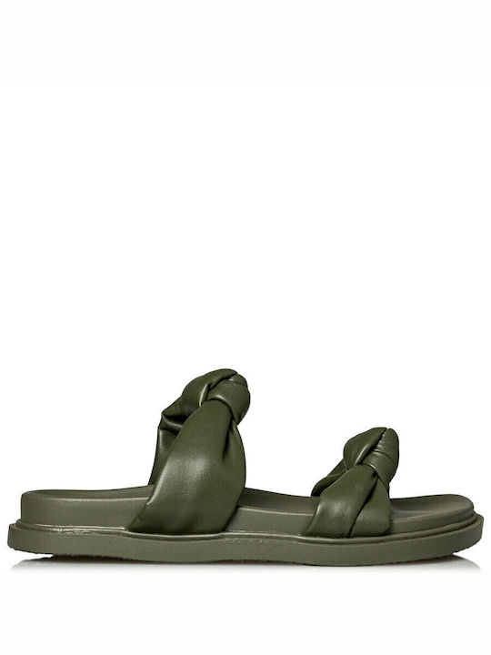 Envie Shoes Women's Flat Sandals in Green Color