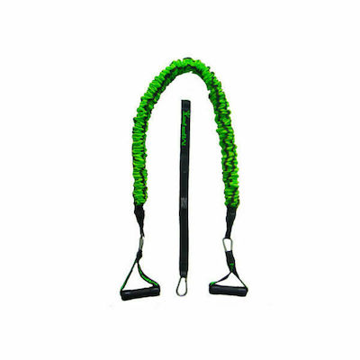 MPF Rubber Fit 3 Gymtube Resistance Band with Handles Green