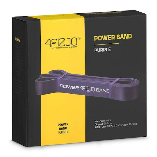 4FIZJO Bandă de rezistență pentru exerciții Bucla Hard Violet