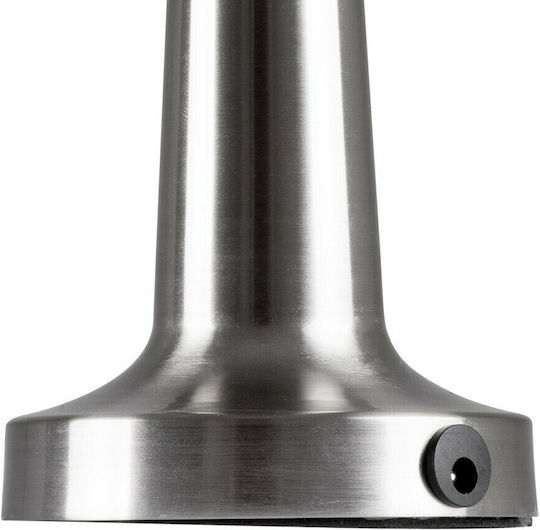 GloboStar Coco Metal Table Lamp LED with Silver Shade and Base