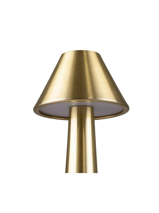 GloboStar Molly Metal Table Lamp LED with Gold Shade and Base