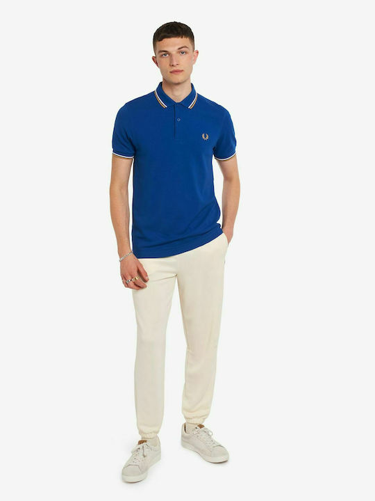 Fred Perry Ανδρικό T-shirt Κοντομάνικο Polo Μπλε