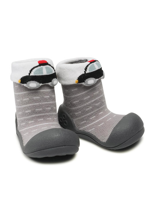 Attipas Lange Kinder Haussocken Gray