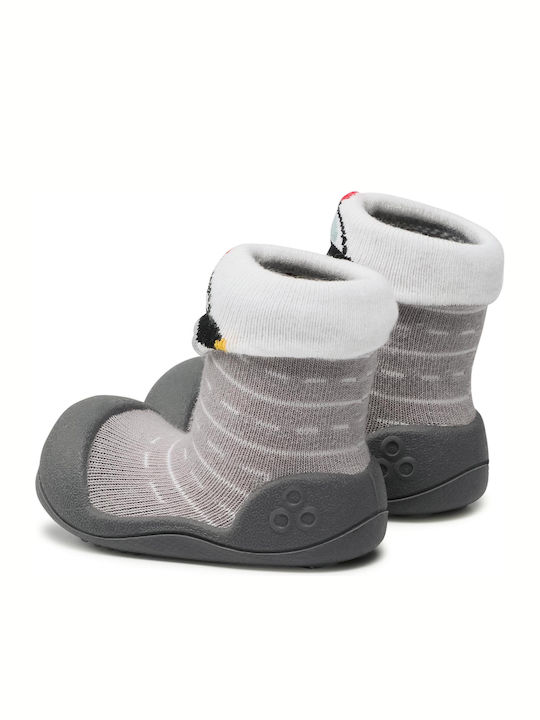 Attipas Lange Kinder Haussocken Gray
