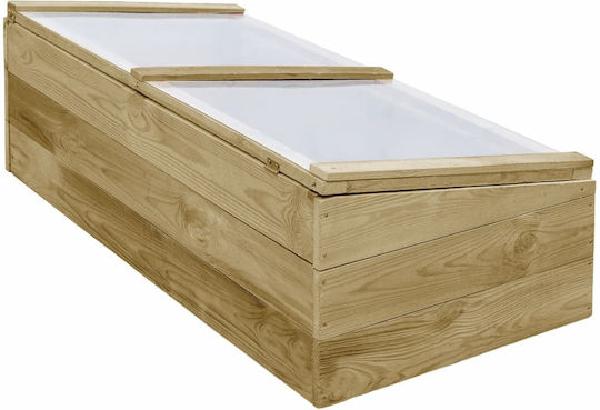 vidaXL 3055329 Σπορείο με Ξύλινο Σκελετό 1x0.5x0.35m