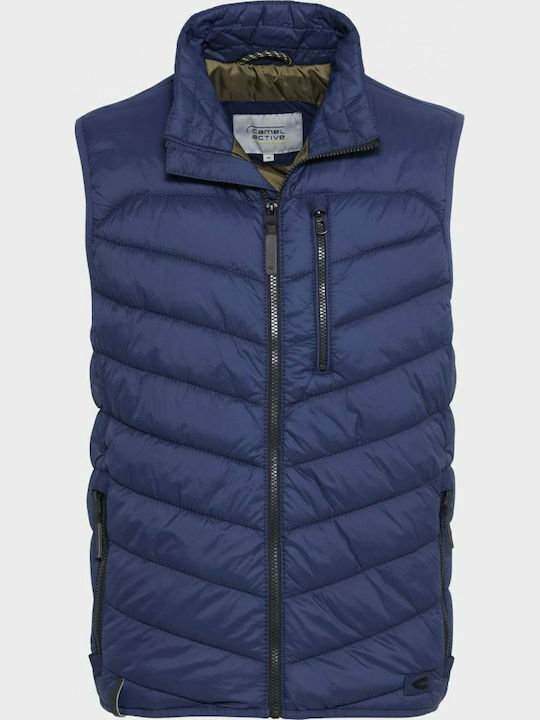 Sleeveless Jacket Puffer Navy Blue