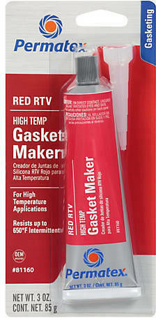 Permatex RTV High Temperature Flange Glue Red 80ml 35151