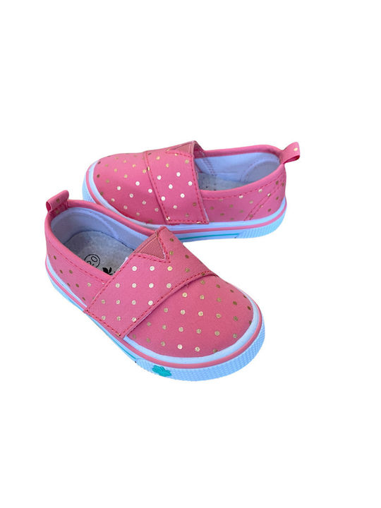 Kinder Sneakers Anatomisch mit Klettverschluss Fuchsie