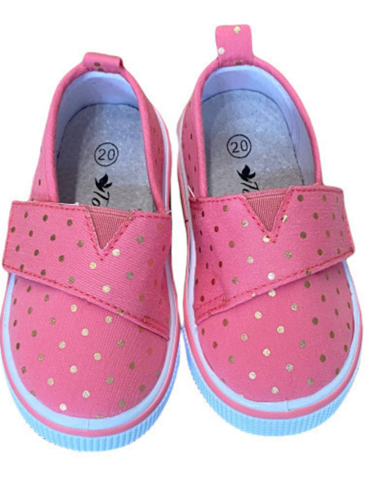 Touiti Kinder-Sneaker Anatomisch mit Klettverschluss Fuchsie