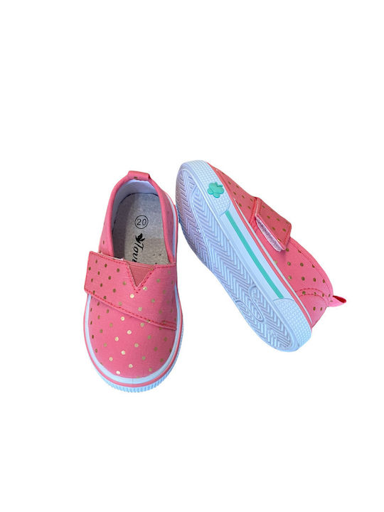 Kinder Sneakers Anatomisch mit Klettverschluss Fuchsie