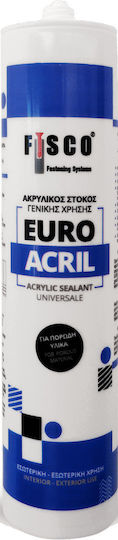 Fisco Euroacril Ακρυλική Σιλικόνη Λευκή 280ml